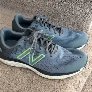 New Balance Men's Blue and Green Sneakers